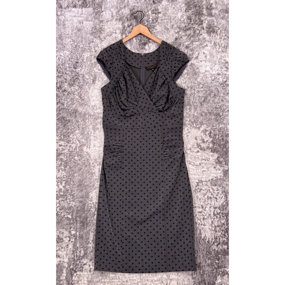 Stop Staring! Dress 14 Womens Polka Dot Retro Pencil Fit Pinup Knee Length